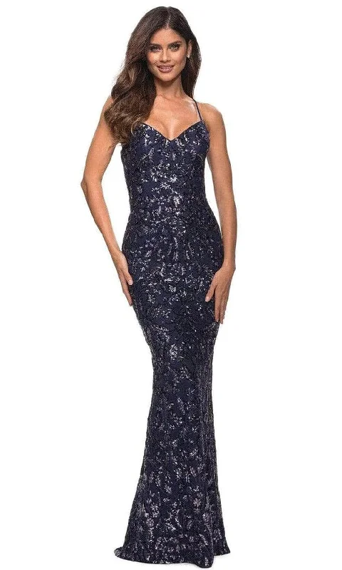 Chic Style Discounts Elevated Style La Femme - 30150 Sleeveless Sequin Embellished Evening Dress