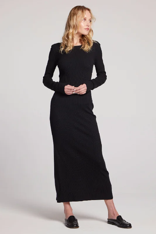 Unleash Your Style Modern Romance Luna Licorice Maxi Dress