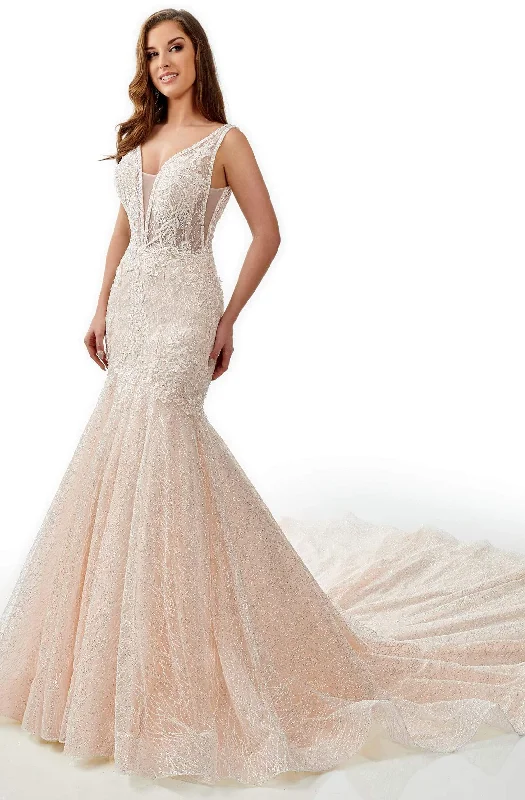 Special Offer For You Feminine Flow Rachel Allan M770 - Plunging Lace Mermaid Bridal Dress