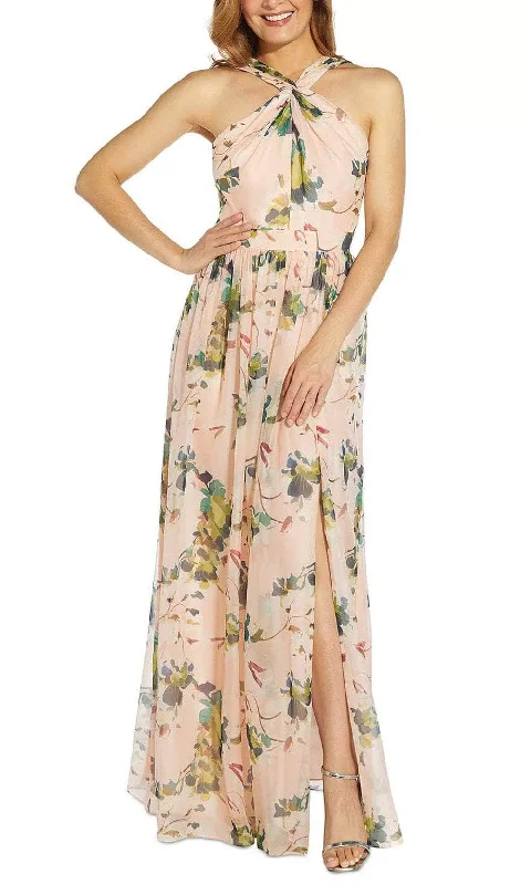 Urban Elegance Deals Feminine Elegance Adrianna Papell AP1E209750 - Halter Sleeveless Long Dress