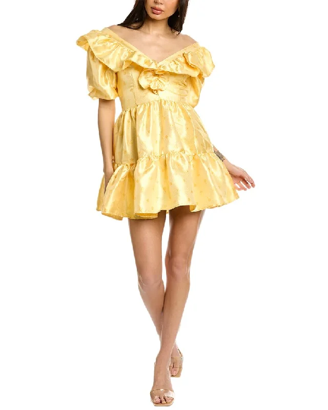 Budget-Friendly Fashion Elegant Ensemble SISTER JANE Starfish Ruffle Mini Dress