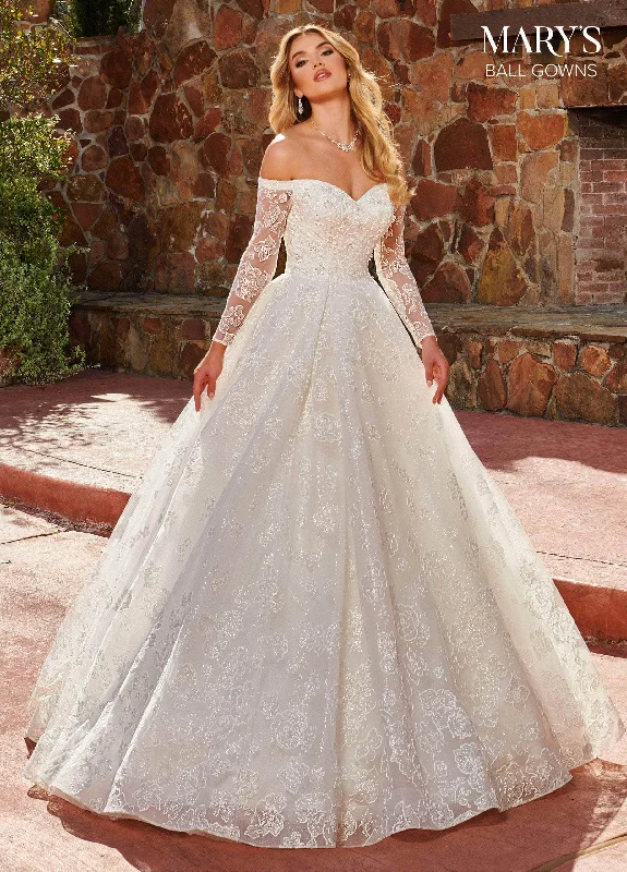 Seize Bargains Playful Elegance Mary's Bridal MB6110 - Off-shoulder Sweetheart Neck Wedding Gown