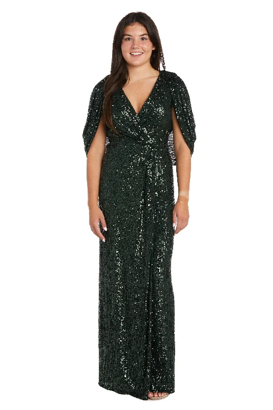 Fashion-Forward Offers Luxe Layering Nightway Long Formal Evening Gown 22184 Sale