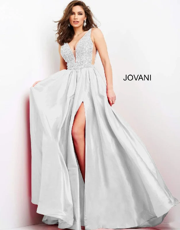 Premium Style Offers Feminine Grace Jovani 03373 Sleeveless Long Formal Prom Dress