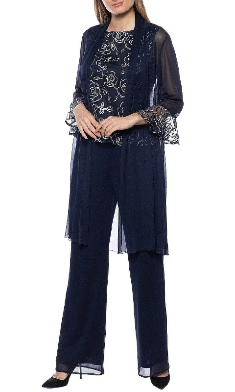 Unleash Your Style Sleek Design Marina 267679 - Embroidered Sleeveless Two-Piece Pant Set