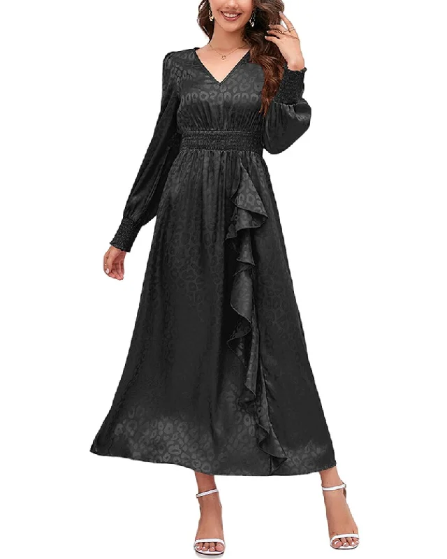 Limited Time Offer Elegant Contour VERA DOLINI Midi Dress