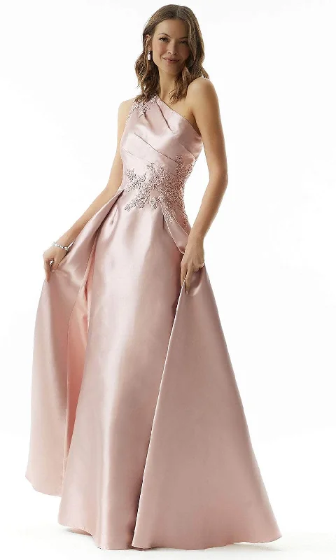 Avant-Garde Style Promotions Romantic Detailing MGNY by Mori Lee 73003 - Satin Overskirt Evening Dress