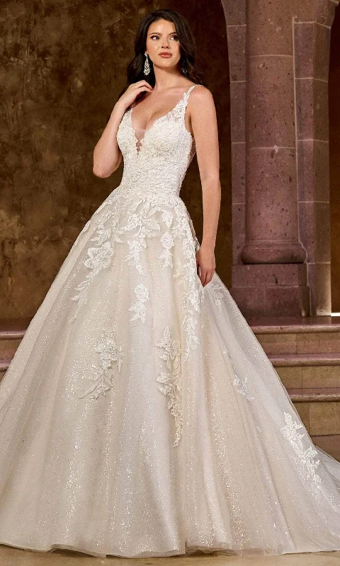 The Latest Fashion Trends Rustic Countryside Charm Look Rachel Allan RB5037 - Lace Appliqued A-Line Bridal Gown