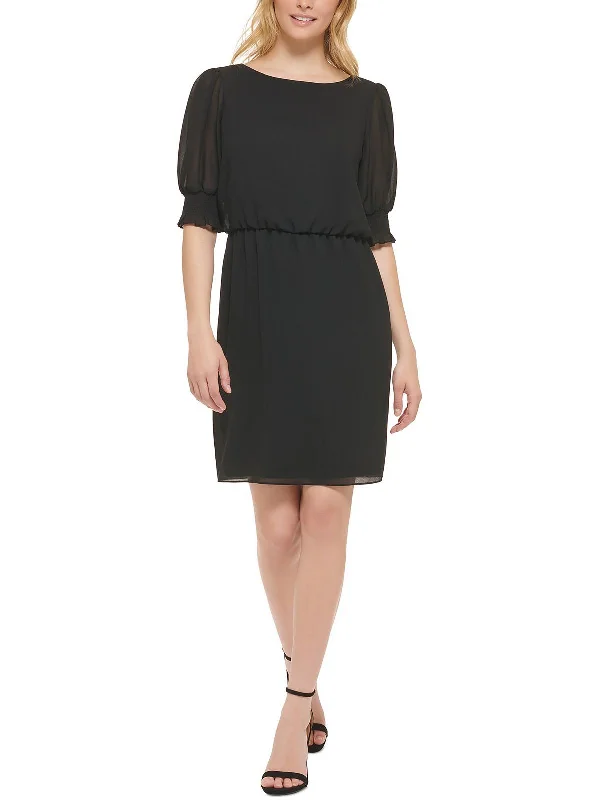 Unbeatable Deals Refined Look Petites Womens Blouson M Midi Dress