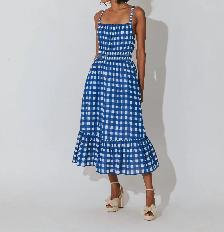 Hot Picks Flowy Fabric Patrice Midi Dress In Painterly