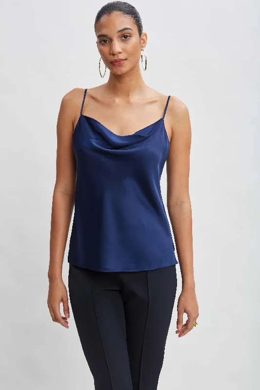 Fashionista Sale Classic Appeal Stretch Silk Satin Cami - HOLD