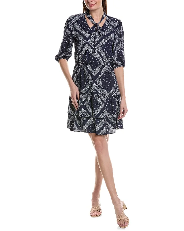 Urban Fashion Sophisticated Cut Nanette Nanette Lepore Printed Crepe Mini Dress