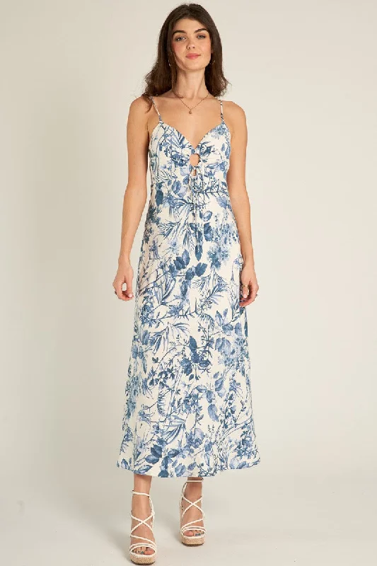 Mega Sale Chic Allure Indigo Dream Maxi Dress