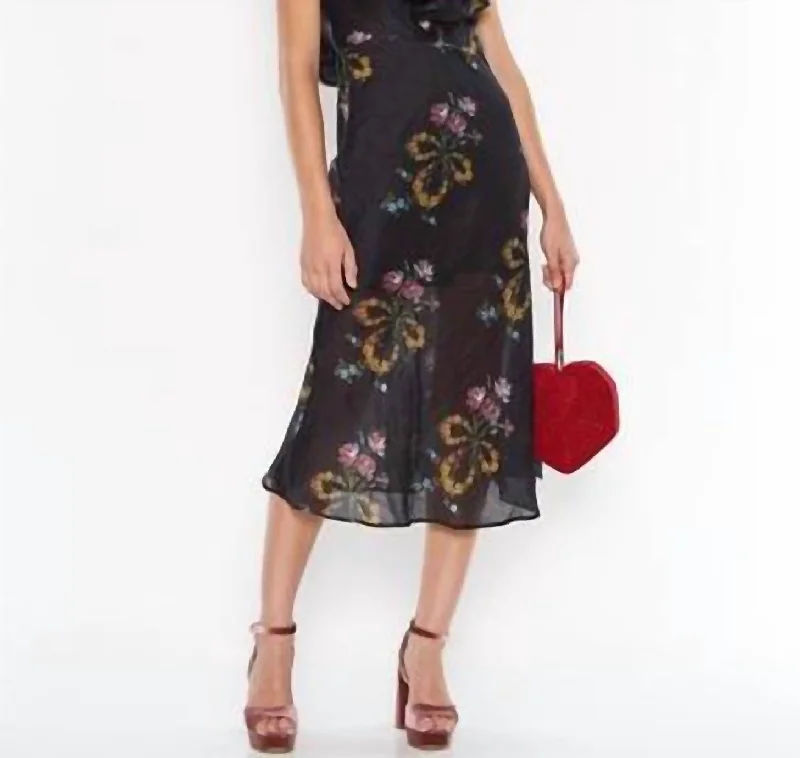 Summer Deals Refined Simplicity Lullaby Midi Dress In Dobby Print