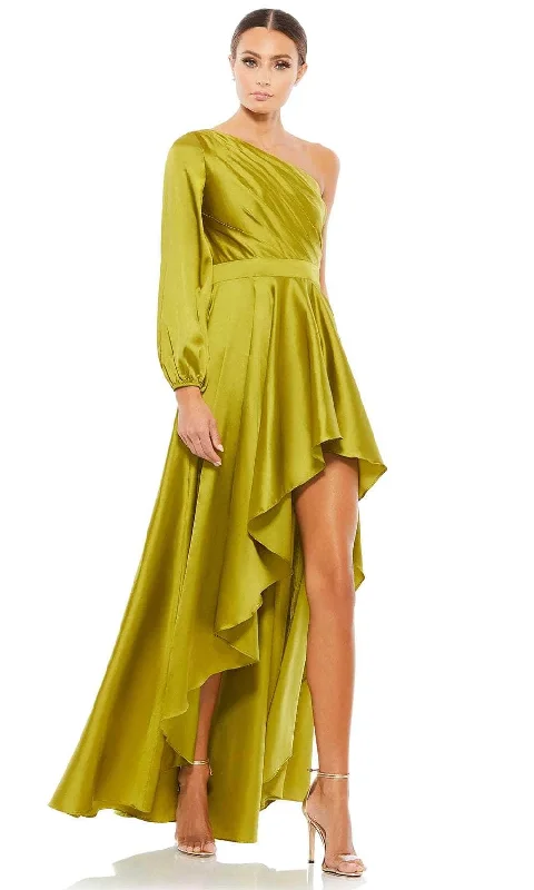 Statement Fashion Offers Chic Allure Ieena Duggal A49141 - Flowy Satin Evening Dress