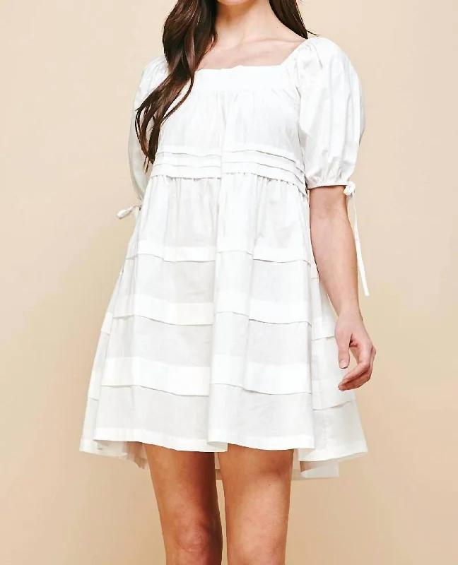 Season Offer Today Only Charlie Mini Dress In Ivory