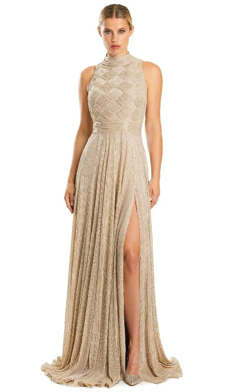 Exclusive Deals Online Hollywood Glam Award - Show Style Alexander by Daymor 1856F23 - Sleeveless Halter Long Dress