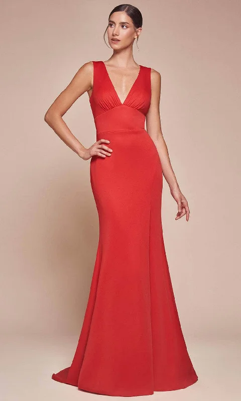 Valentine's Special Casual Chic Ladivine CH395 - Cutout Back Sleeveless Prom Dress