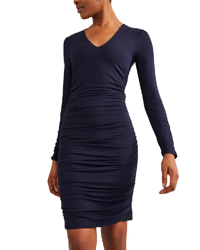 High-End Style Discounts Dreamy Aesthetic Boden Ruched Body Jersey Mini Dress