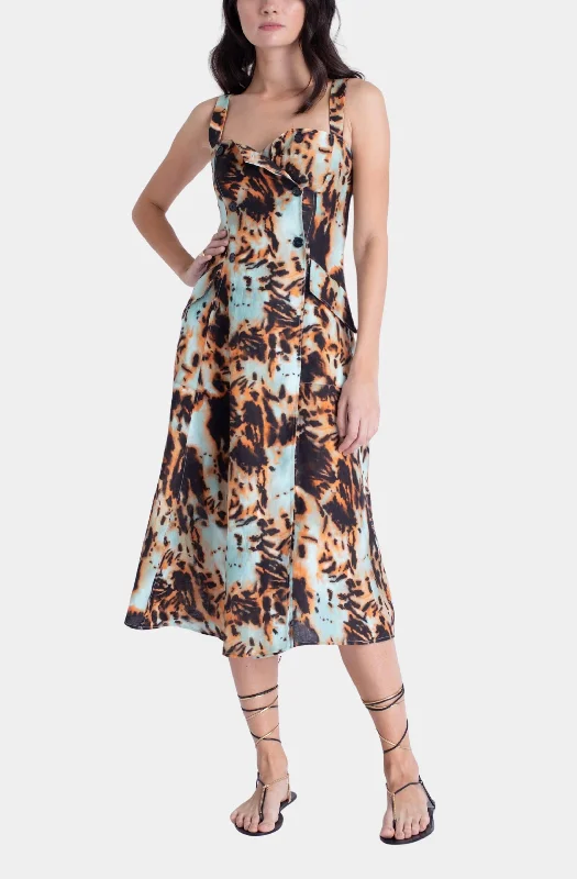 Fashion-Forward Offers Y2K Nostalgic Fashion Look Lexi Print Maxi Dress