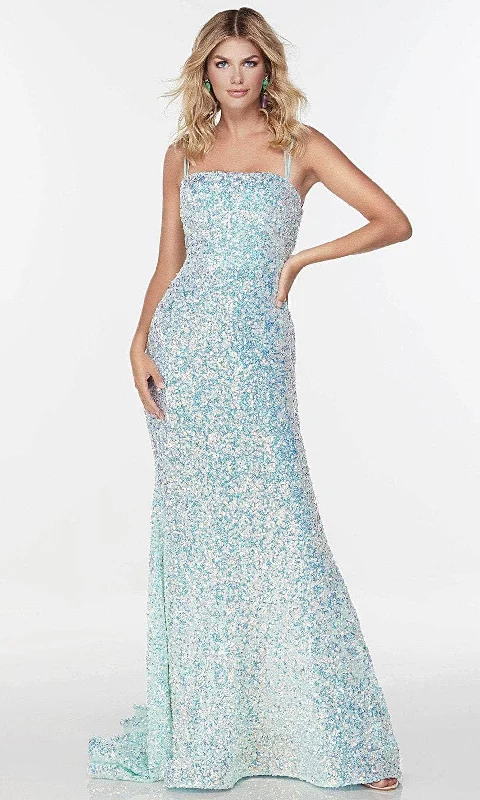 Limited-Time Offer Refined Look Alyce Paris 61116 - Sleeveless Straight Across Neck Sequin Long Dress