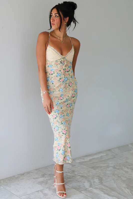 Flash Sale, Don'T Miss Chic Sophistication RESTOCK: See You Later Maxi Dress: Cream/Multi