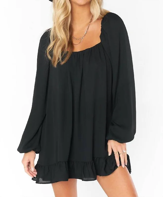 Urban Style Promotions Boho - Chic Festival - Ready Style Briar Mini Dress In Black