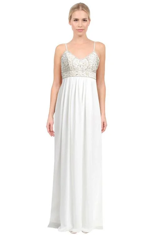 Luxury Fashion Discounts Save on Classic Elegant Styles Sue Wong - Sleeveless Beaded Long Dress N3141