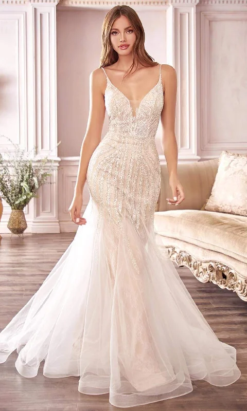 Fashion Essentials Classic Charm Cinderella Divine Bridals - CDS401 Beaded Mermaid Bridal Gown