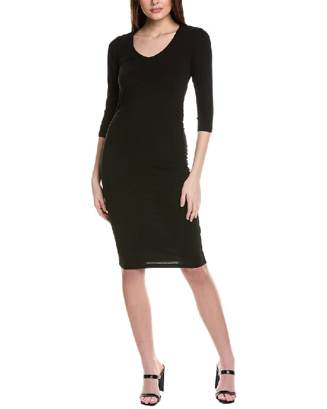 Affordable Luxury Fashion Urban Sophistication Michael Stars Ruched Midi Dress