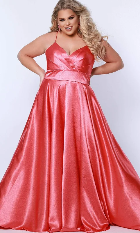 Fall Sale, Prices Drop Romantic Flair Sydney's Closet SC7355 - Sleeveless Satin Formal Gown