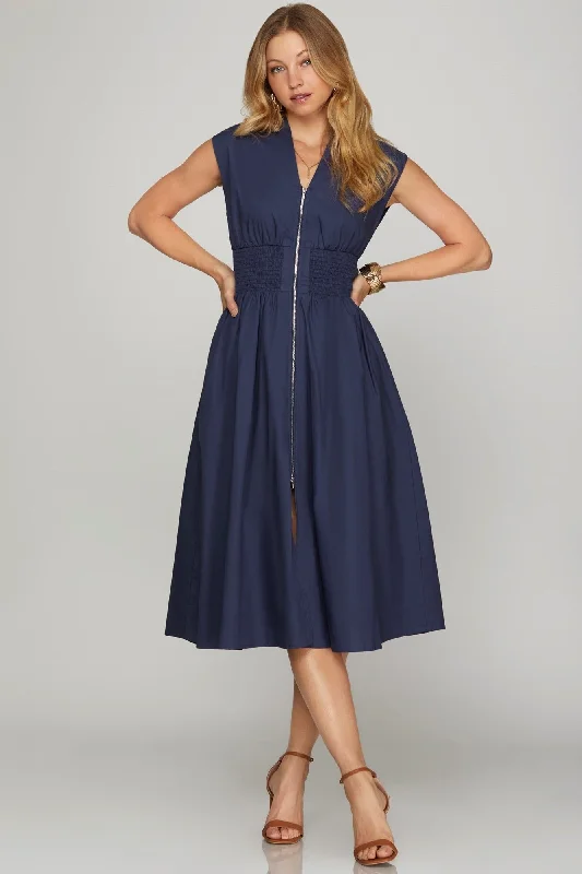 Enjoy Discount Graceful Movement Monroe Maxi Dress - Navy