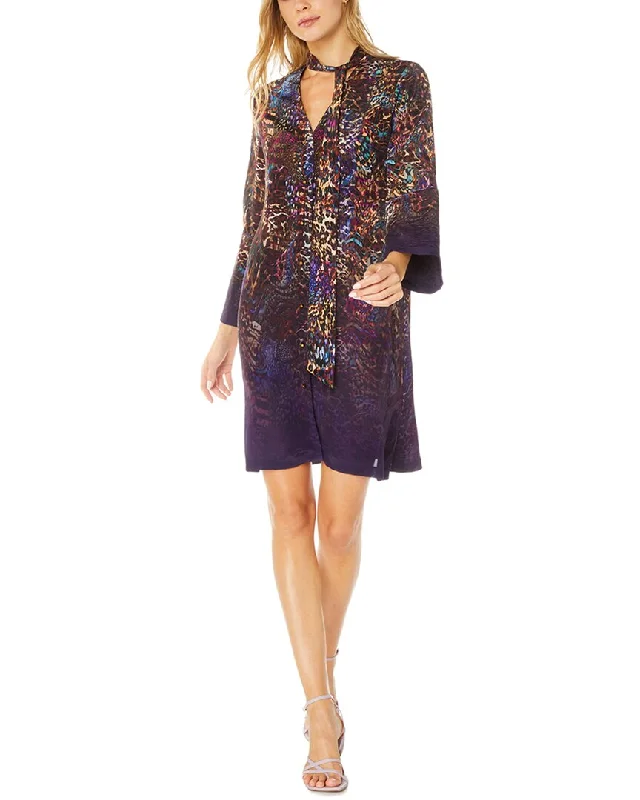 Must-Have Style Discounts Feminine Flow Robert Graham Brenna Silk-Blend Mini Dress