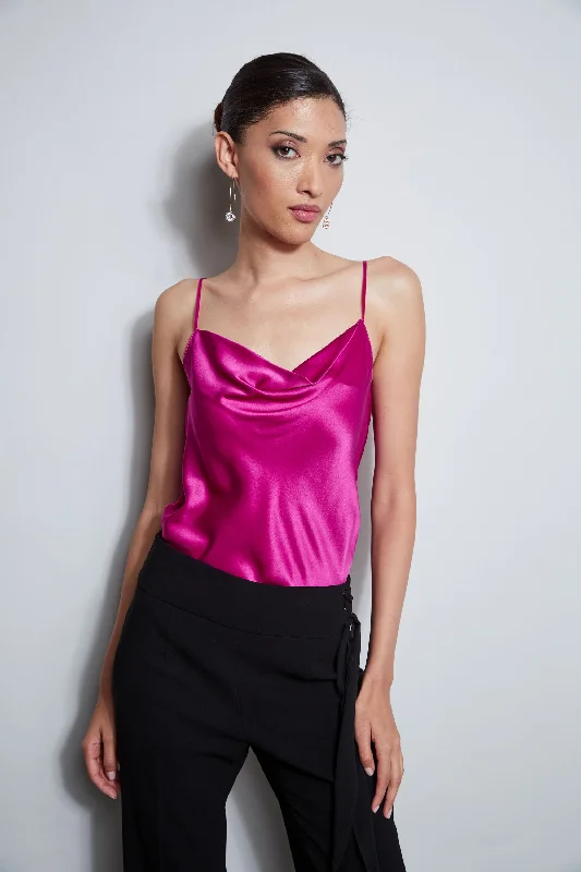 Fashion Forward Elegant Ensemble Silk Satin Cami