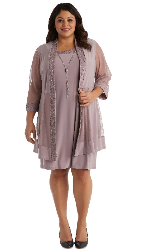 Unleash Your Trend Driven Style Flash Sale R&M Richards 5394W Short Plus Size Formal Dress Sale