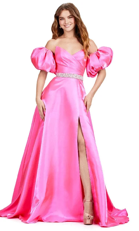 Stylish Savings Summer Fashion Ashley Lauren 11474 - Strapless Satin Prom Dress