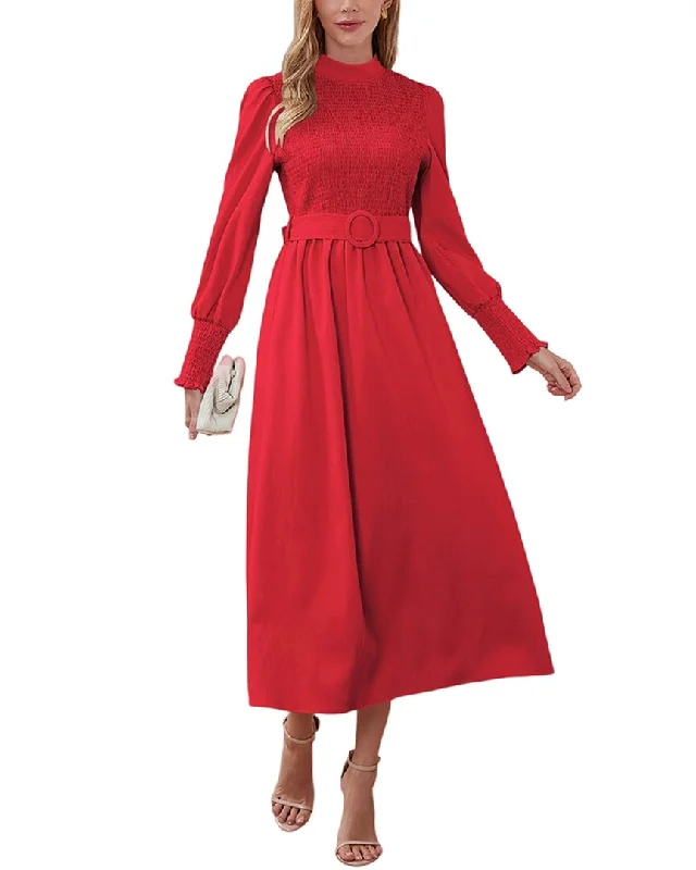 Flash Sale Starts Fashion-Forward Style VERA DOLINI Midi Dress