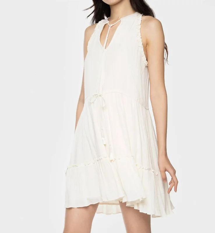 Must Haves Grab Romantic Date - Night Styles Now Carefree Flowy Mini Dress In Light Birch