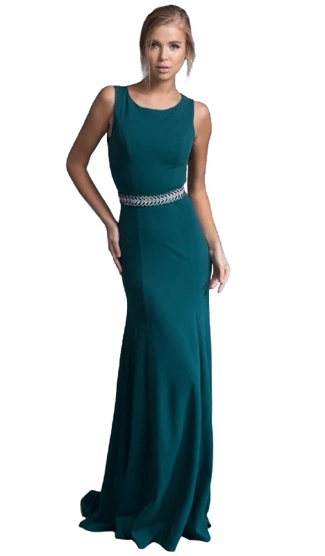 Chic & Cozy Collection Cottagecore Rustic Charm Style Trevi Collection - Chic Long Formal Sleeveless Sheath Dress