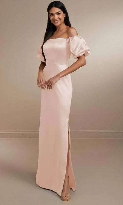 Sleek Style Discounts Boho - Chic Festival - Ready Style Christina Wu Celebration 22163 - Off Shoulder Satin Gown