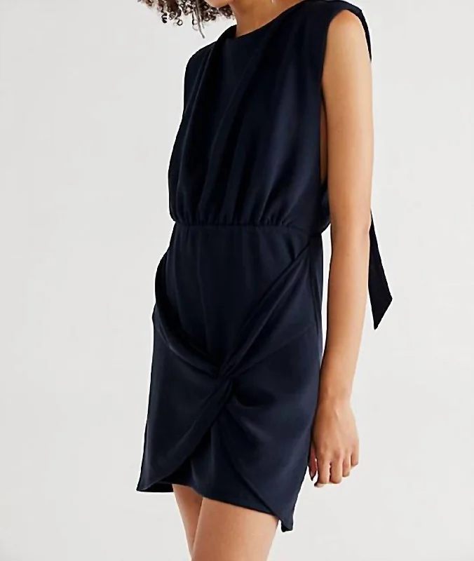 Chic & Cozy Collection Big Savings on Minimalist Office Styles Runaway Knit Mini Dress In Black