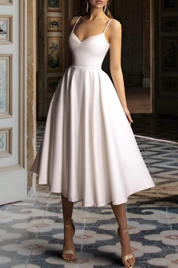 Buy More, Save More Y2K Nostalgic Fashion Look Bride Gift Party Wedding Dress Retro Tea Long Summer Bride Dress