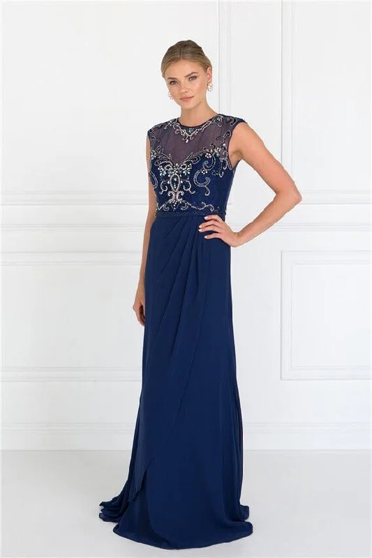 Limited Time Graceful Drape Long Prom Dress Formal Evening Gown