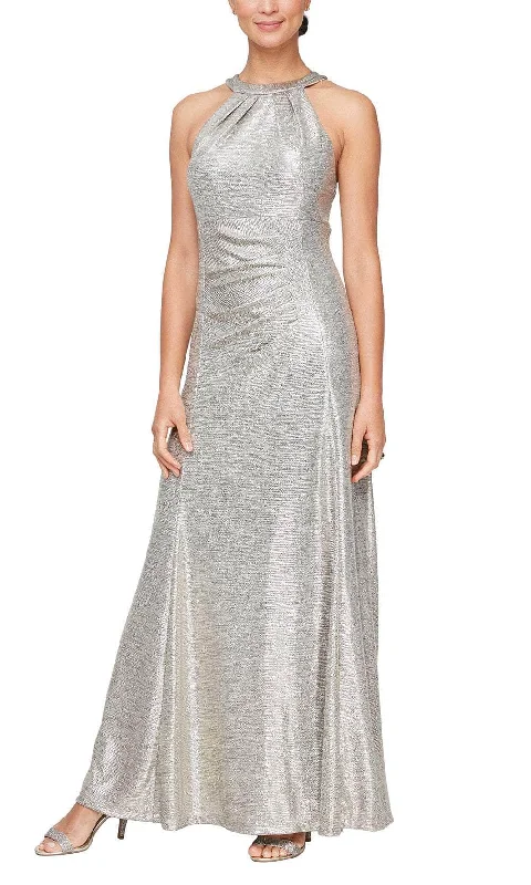 Sophisticated Style Offers Lightweight Fabric Alex Evenings 8127772 - Sleeveless Racerback Formal Dress