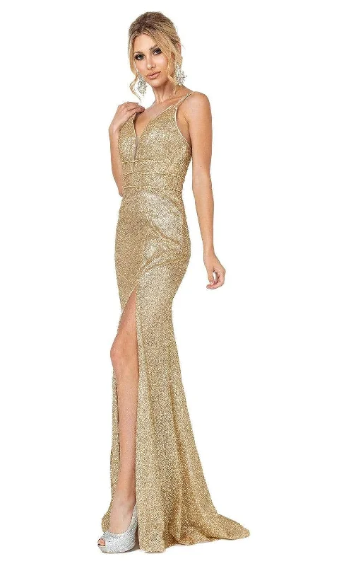 Huge Price Cut Dreamy Aesthetic Dancing Queen - 4169 Sleeveless Deep V Neck Trumpet Dress