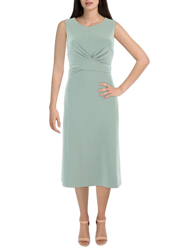 Discover Now Contemporary Chic Womens Gathered Midi Midi Dress