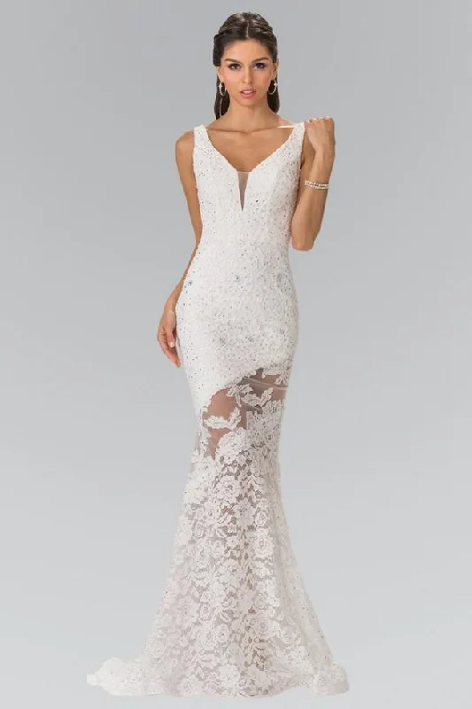 Trendy Styles Romantic Date - Night Ensemble Elizabeth K Bridal - GL2249 Sleeveless Lace Long Dress