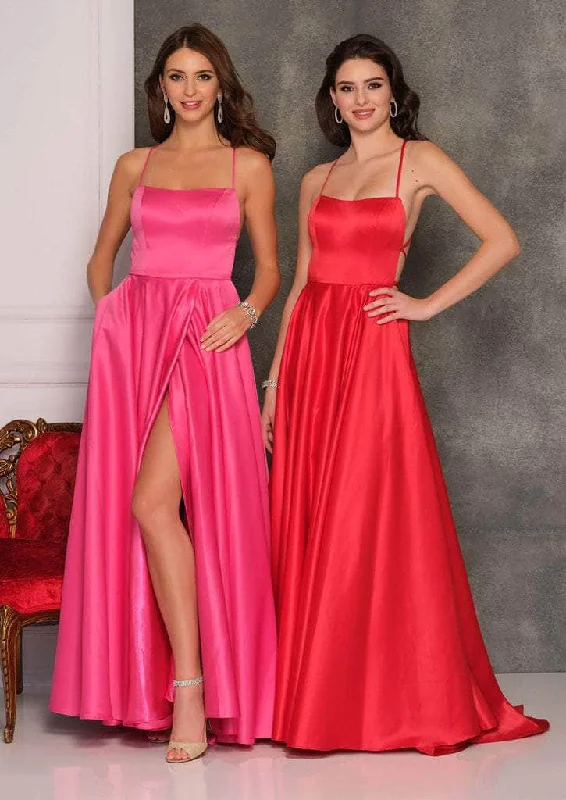 Limited Time Save on Classic Elegant Styles Dave & Johnny - A6690 Strappy Open Back Satin Prom Dress