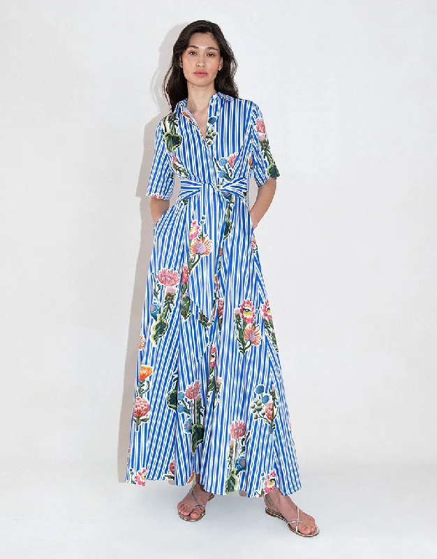 Unbeatable Deals Final Clearance Posie Cotton Maxi Dress - California Garden