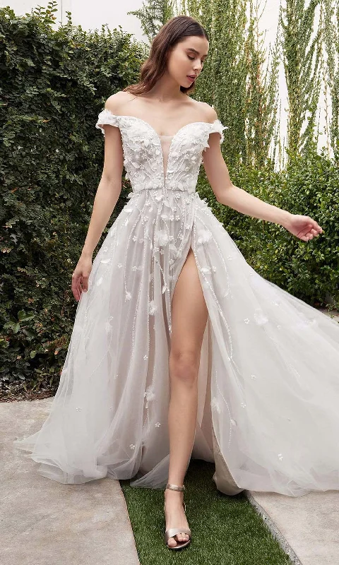 Street Chic Discounts Graceful Movement Andrea and Leo - A1038W Blossom Applique Bridal Gown